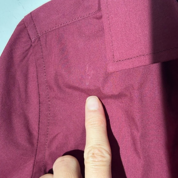 Spring Notion Burgundy Long Sleeve Button Up Shirt Toddler Boy Size 3T - Picture 8 of 8